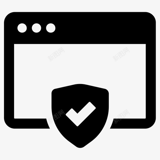 保护浏览器保护安全图标svg_新图网 https://ixintu.com 保护 安全 浏览器保护 网站 防护病毒