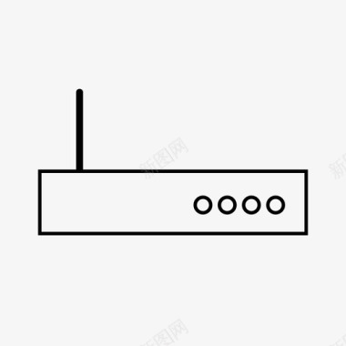 路由器接入点调制解调器图标图标