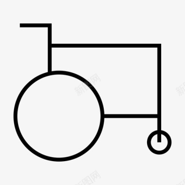 轮椅护理残疾图标图标