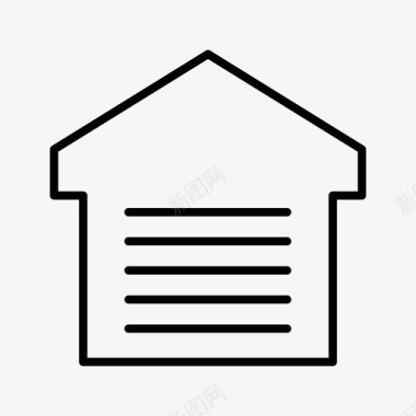 仓库物流市场图标图标