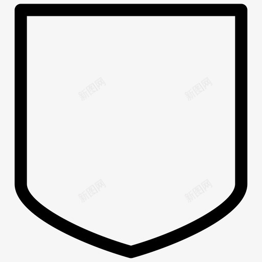 盾牌装甲框架图标svg_新图网 https://ixintu.com 徽章和框架轮廓 框架 盾牌 装甲