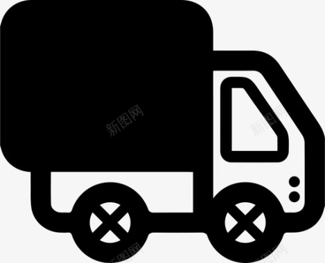 送货卡车快速卡车图标图标