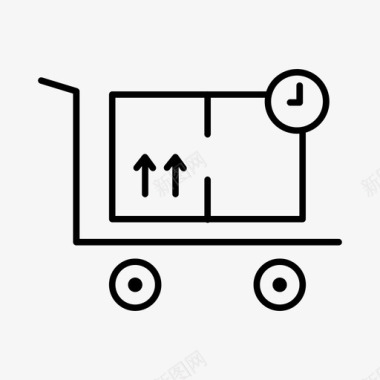 交货条形码货物图标图标