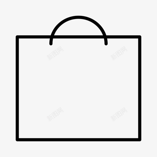 采购袋购物袋配件图标svg_新图网 https://ixintu.com 时尚 袋子 购物袋 配件 采购袋 零售袋