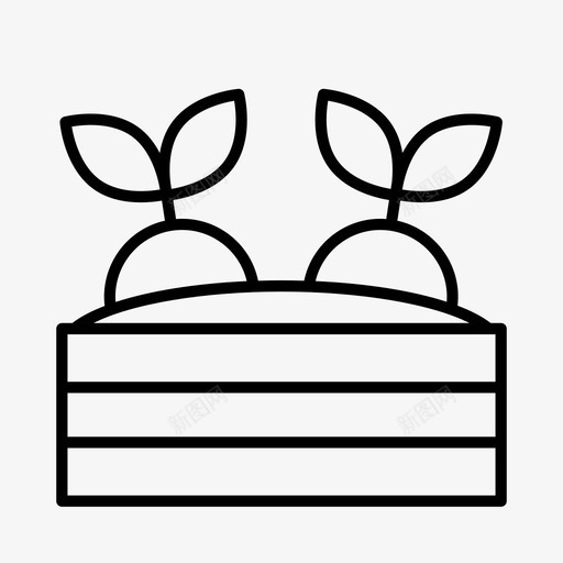 菜园农场园艺图标svg_新图网 https://ixintu.com 农场 园艺 菜园 蔬菜