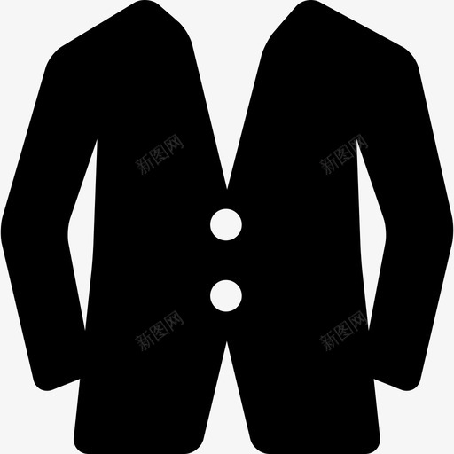 有两个纽扣的夹克时尚我的衣柜图标svg_新图网 https://ixintu.com 我的衣柜 时尚 有两个纽扣的夹克