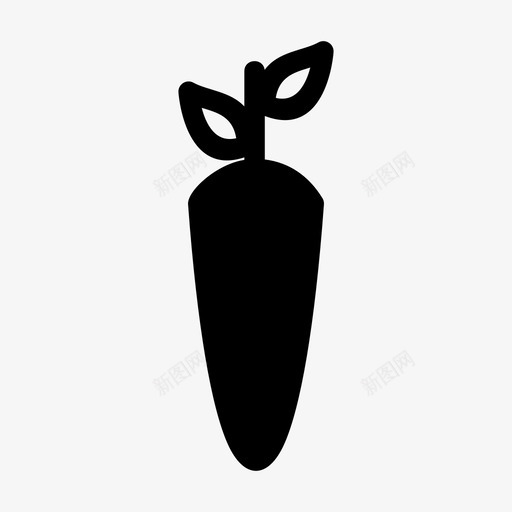 胡萝卜食物新鲜图标svg_新图网 https://ixintu.com 新鲜 胡萝卜 蔬菜 食物