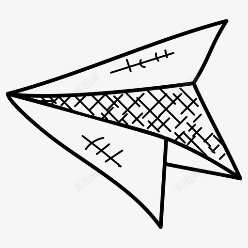 纸飞机飞行信息标志图标svg_新图网 https://ixintu.com 信息标志 折纸飞机 纸飞机 通讯涂鸦图标 飞行
