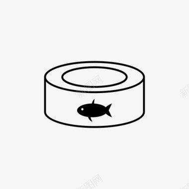 金枪鱼罐头食品营养图标图标