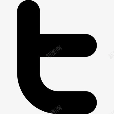 Twitter大标志社交媒体社交网络图标图标