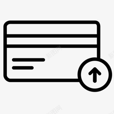 信用卡借记卡网上购物图标图标