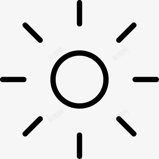 太阳光束夏天图标svg_新图网 https://ixintu.com 光束 夏天 天气稀薄 太阳 阳光