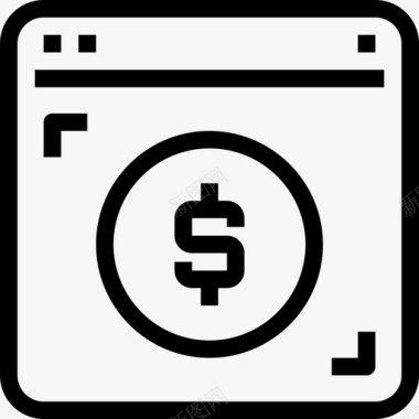 网上银行硬币货币图标图标