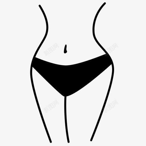身体女性整形图标svg_新图网 https://ixintu.com 外科 女性 整形 身体