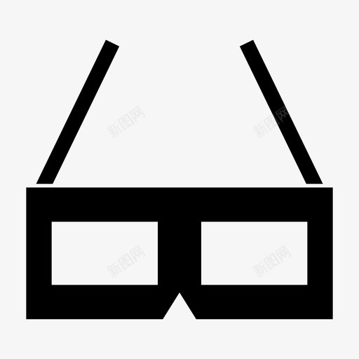 采购产品眼镜3d眼镜电影院图标svg_新图网 https://ixintu.com 3d眼镜 娱乐广告 电影院 眼镜 视觉 采购产品眼镜