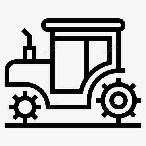 拖拉机运输农场图标svg_新图网 https://ixintu.com 农场 拖拉机 运输