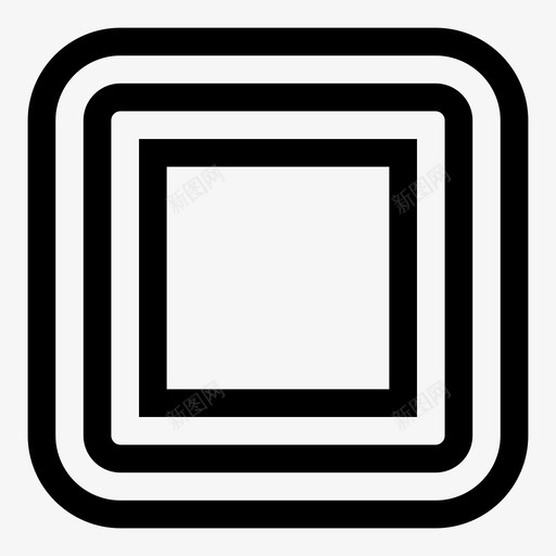 四边形角形框架图标svg_新图网 https://ixintu.com 四边形 多边形 框架 正方形 角形
