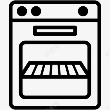 烤箱食物暖气图标图标