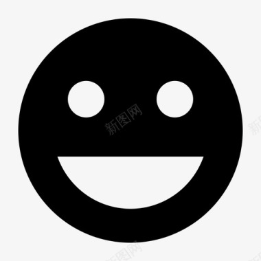 微笑微笑表情笑脸图标图标