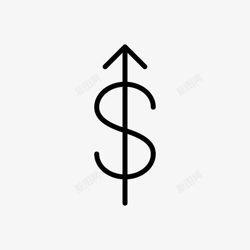 货币增加金融收入图标svg_新图网 https://ixintu.com 价值 市场 投资 收入 货币增加 金融