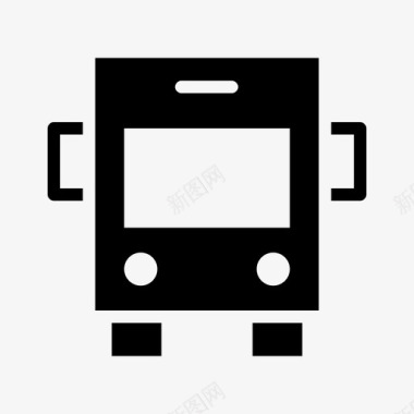 巴士汽车巴士车道图标图标
