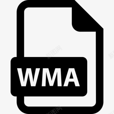 WMA文件音乐扩展用户界面图标图标