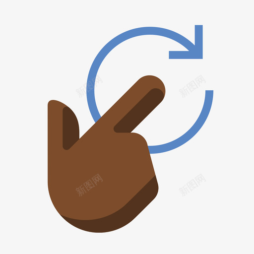 finger rotate right 01.2svg_新图网 https://ixintu.com finger rotate right 01.2