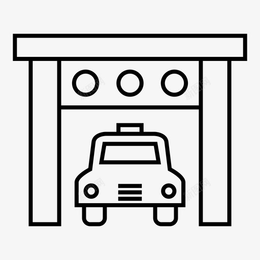 汽车应用服务图标svg_新图网 https://ixintu.com 出租车 应用 服务 汽车 车辆