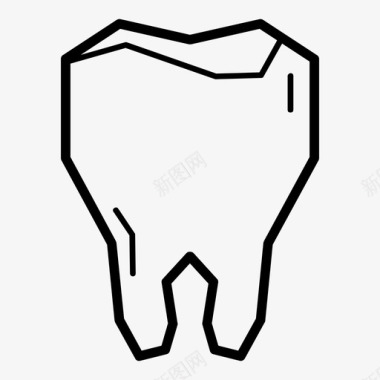牙齿牙医人体器官图标图标