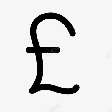 英镑成本货币图标图标
