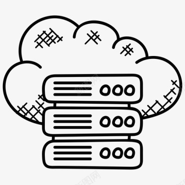 云网络服务器云计算服务器云服务器托管图标图标