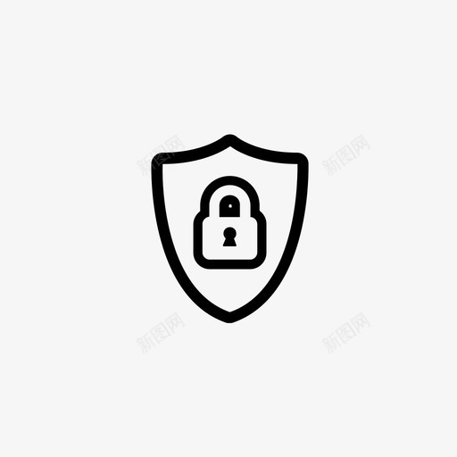 安全锁隐私图标svg_新图网 https://ixintu.com 保护 安全 锁 防护 隐私