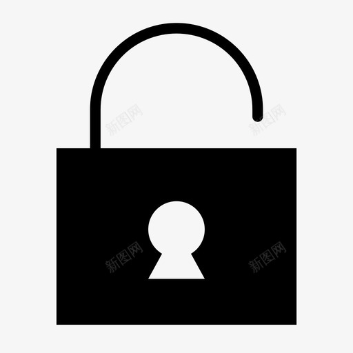 打开进入挂锁图标svg_新图网 https://ixintu.com 安全 打开 挂锁 用户界面 解锁 进入