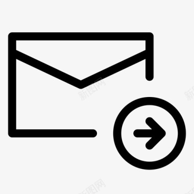 发送电子邮件转发消息图标图标