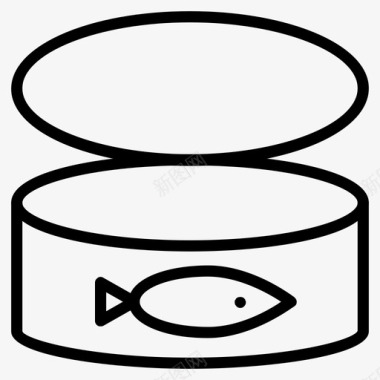 罐装鱼罐装鱼图标图标