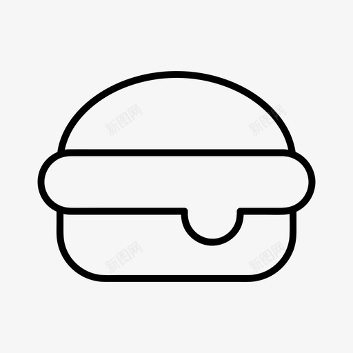 芝士汉堡快餐汉堡包图标svg_新图网 https://ixintu.com 小吃 快餐 汉堡包 芝士汉堡