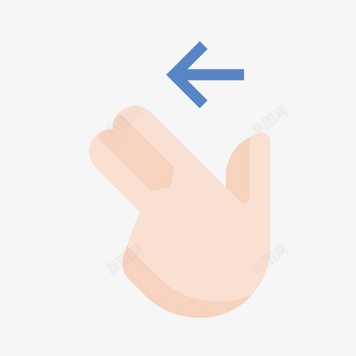 two finger swipe left 02.1svg_新图网 https://ixintu.com two finger swipe left 02.1