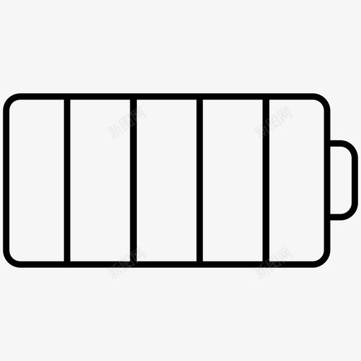 电池电量电平图标svg_新图网 https://ixintu.com 功率 电压 电平 电池 电量