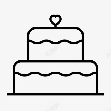 蛋糕甜点结婚图标图标