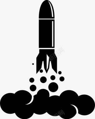 发射导弹火箭发射图标图标