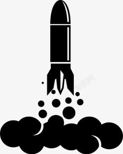 发射导弹发射导弹火箭发射图标高清图片