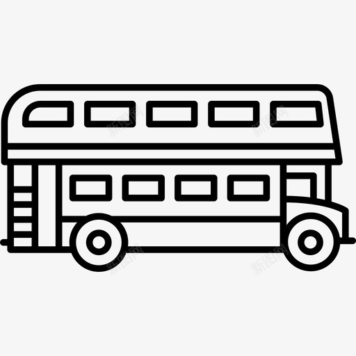 双层巴士交通工具旅行图标svg_新图网 https://ixintu.com 交通工具 双层巴士 旅行