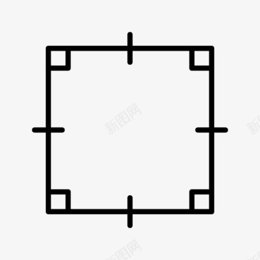 正方形面积立方体图标图标