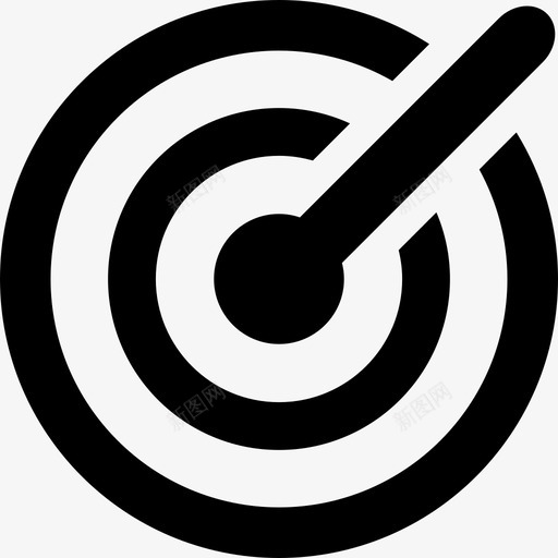 靶心成就进球图标svg_新图网 https://ixintu.com 成就 目标 瞄准准心 进球 靶心