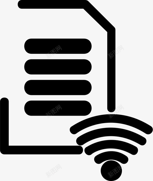 互联网信息在线图标svg_新图网 https://ixintu.com wifi 互联网 信息 在线 网站