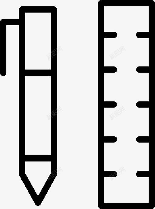 绘图工具厘米英寸图标svg_新图网 https://ixintu.com 厘米 尺子 比例尺 绘图工具 花园和工具薄 英寸 钢笔