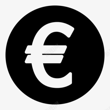 欧元买入货币图标图标