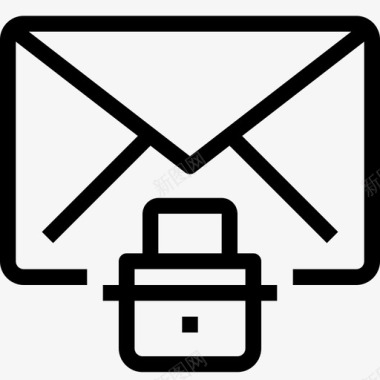数据安全邮件消息图标图标