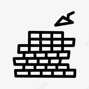 砖块建筑水泥图标图标