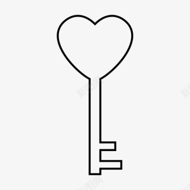 钥匙纪念日爱情图标图标